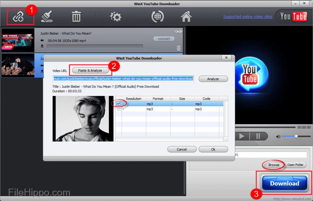 WinX YouTube Downloader télécharger playlist youtube