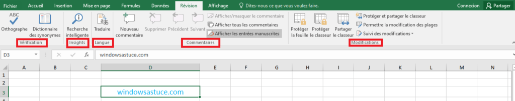 Révision Excel