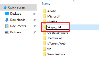 fichiers Skype