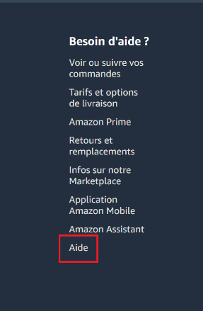 supprimer un compte Amazon