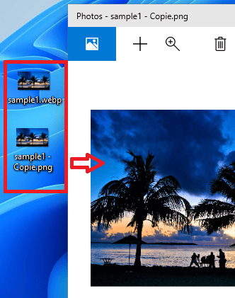 Ouvrir et modifier des images WebP sur Windows 11