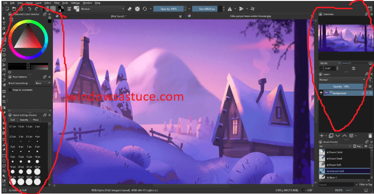 Krita (Gratuit et Open Source)
Alternatives à Procreate
Outils de dessin pour Windows
Applications de peinture numérique
Logiciels de création visuelle
Meilleurs outils pour artistes Windows