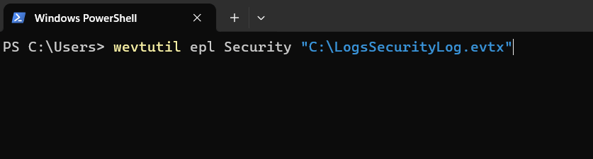 Utiliser wevtutil pour les Fichiers EVTX Bruts pour les Journaux d'Événements Windows
