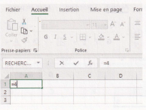 Calculs de base dans une feuille de calcul Excel