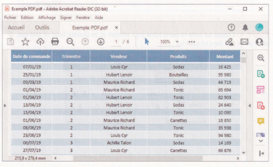 Conversion d'Excel en PDF et de PDF en Excel