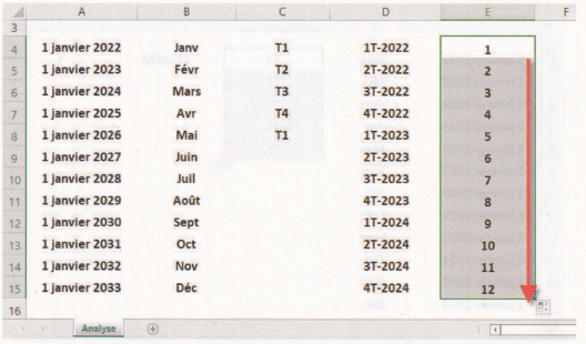 Remplir une Colonne Excel de 1 à 15 000