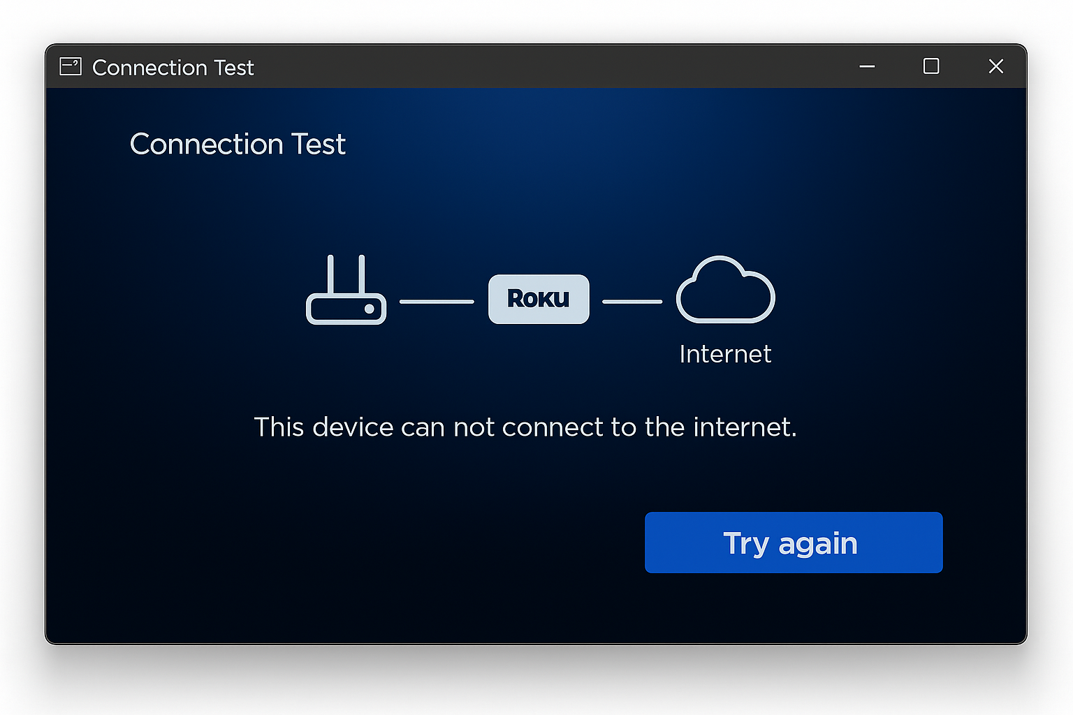 Roku avec câble Ethernet connecté au routeur montrant une connexion filaire établie