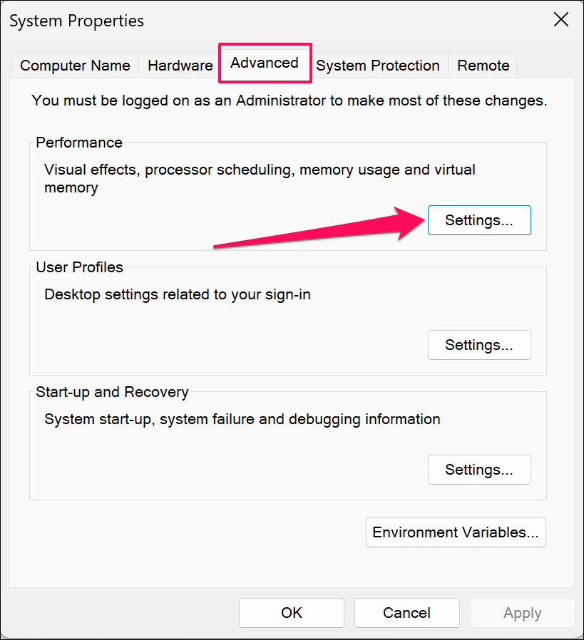 Étapes pour ajuster les performances des effets visuels dans Windows 11 - ajuster-effets-visuels-paramètres-windows-11