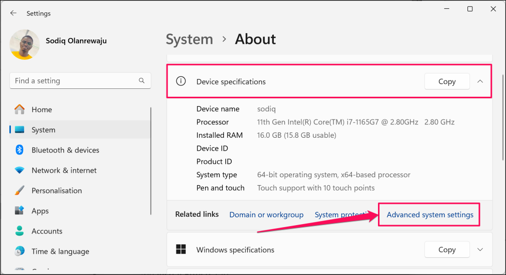 Étapes pour ajuster les performances des effets visuels dans Windows 11 - windows-11-advanced-system-settings